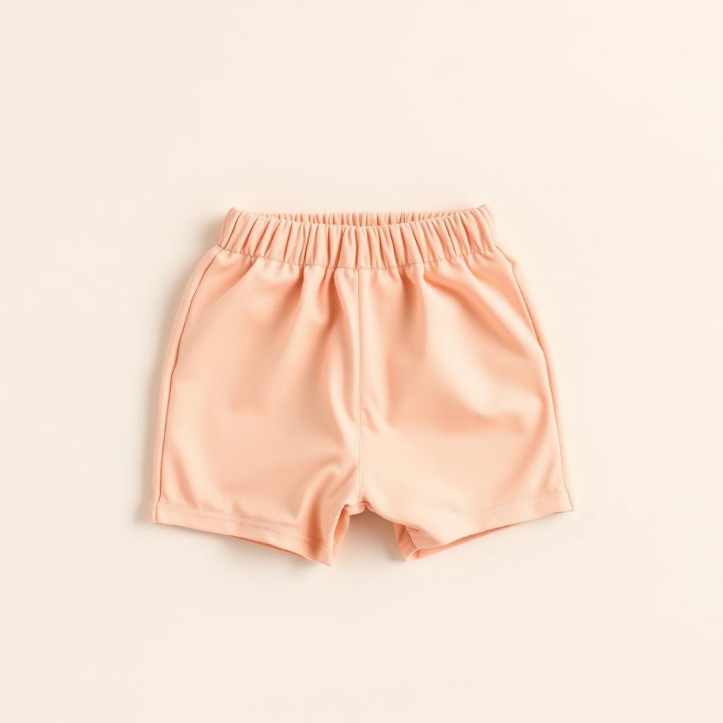 Baby Shorts — Soft Peach, Cotton Jersey