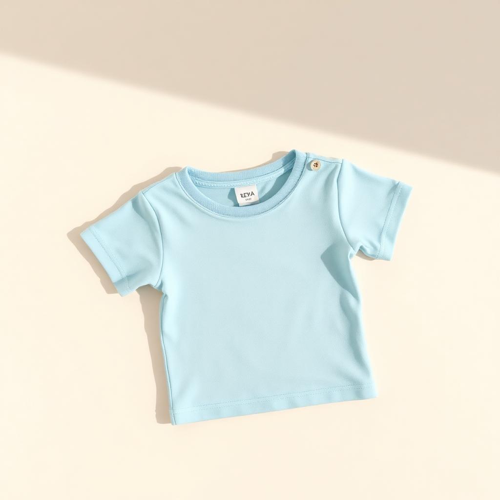 Baby T-Shirt — Soft Sky Blue, Combed Cotton