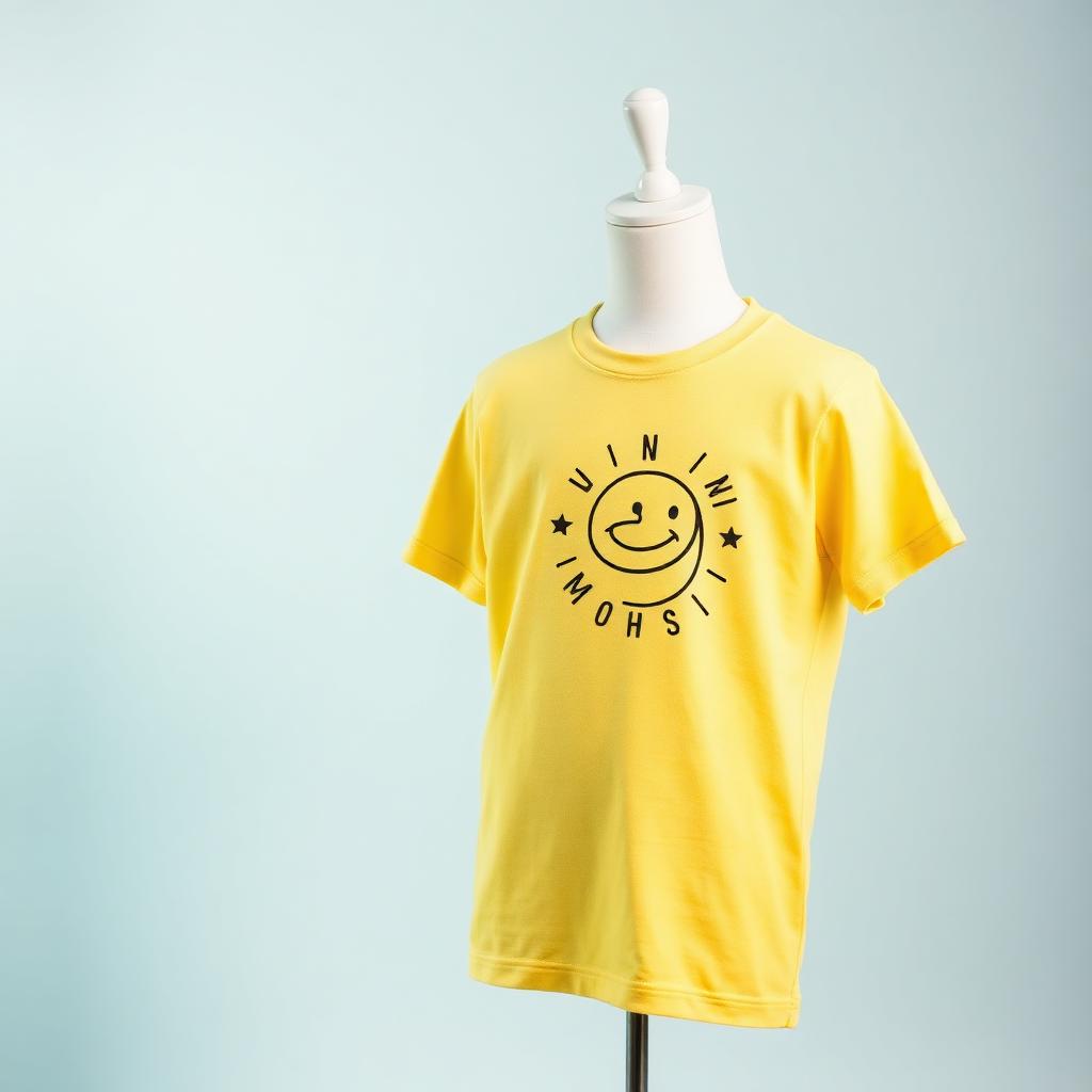 Boys T-Shirt — Sunshine Yellow, Combed Cotton