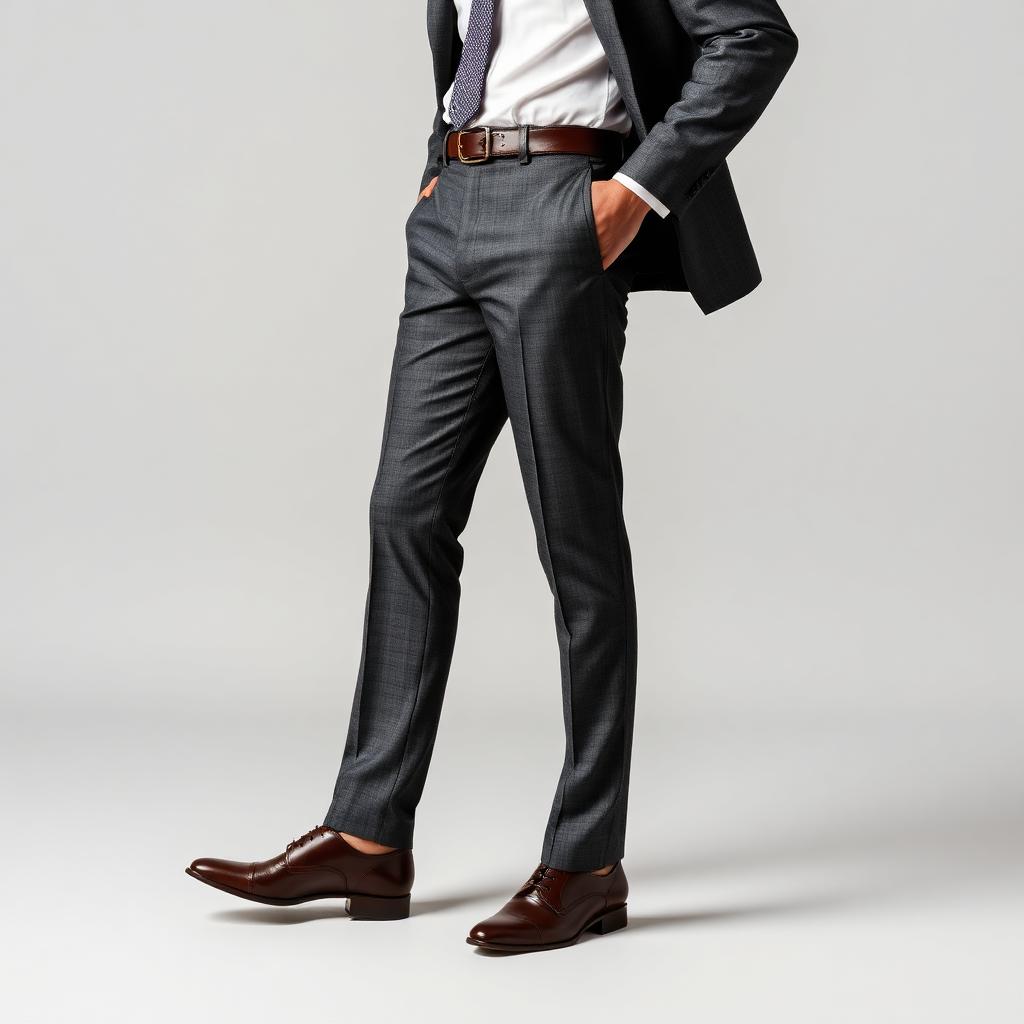 Office Trouser — Graphite Grey, Stretch Twill