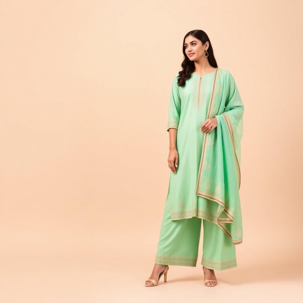 Palazzo Set — Mint Green, Rayon