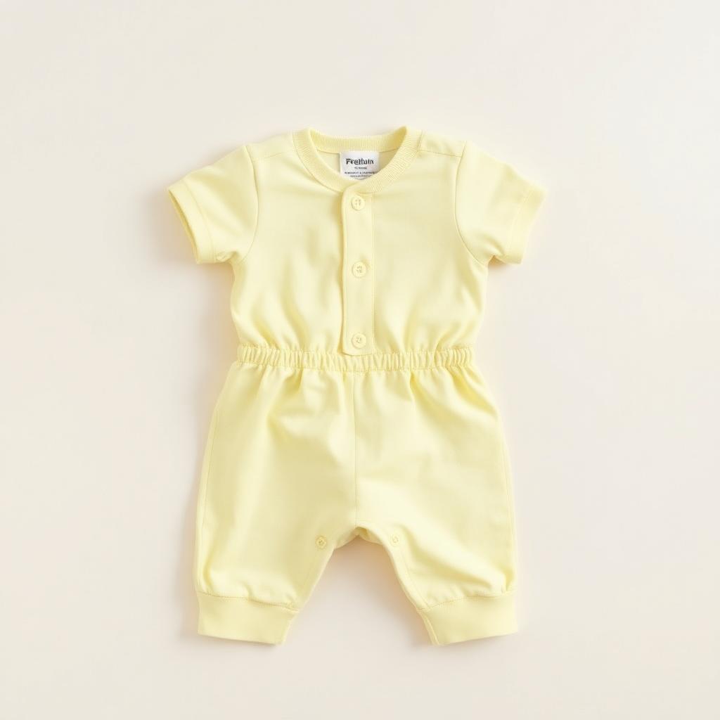 Romper — Buttercream Yellow, Organic Cotton