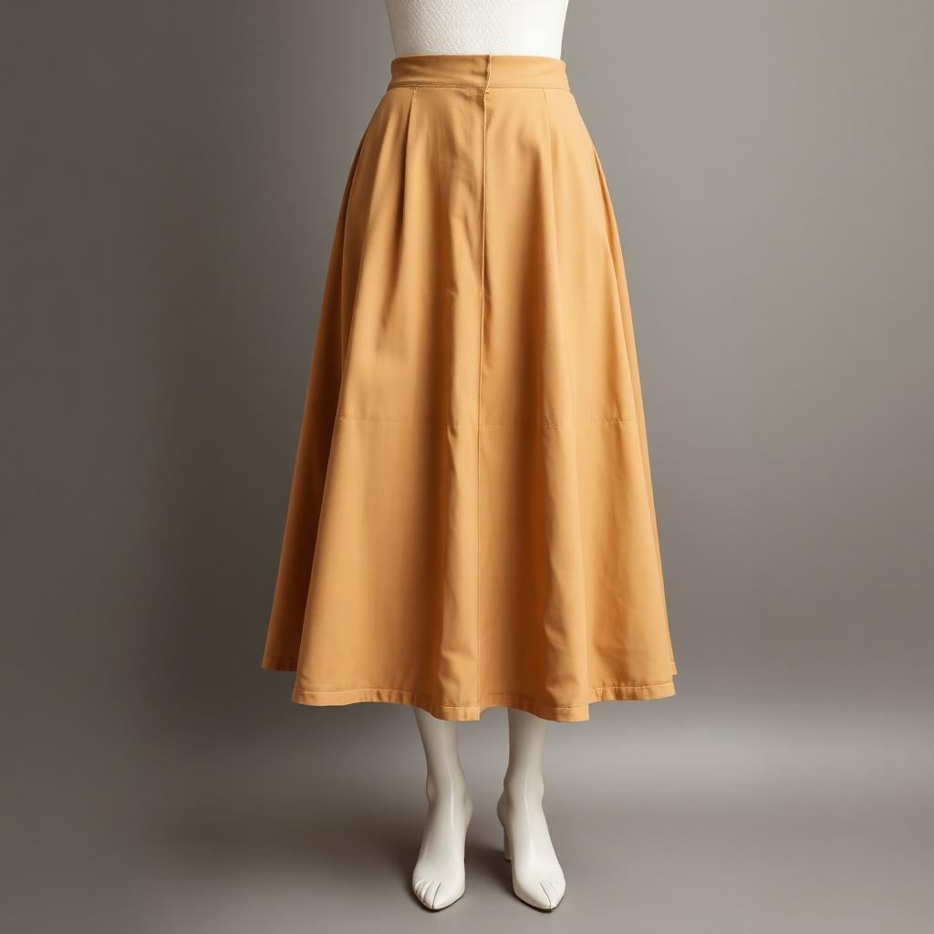Skirt — Camel Beige, Twill