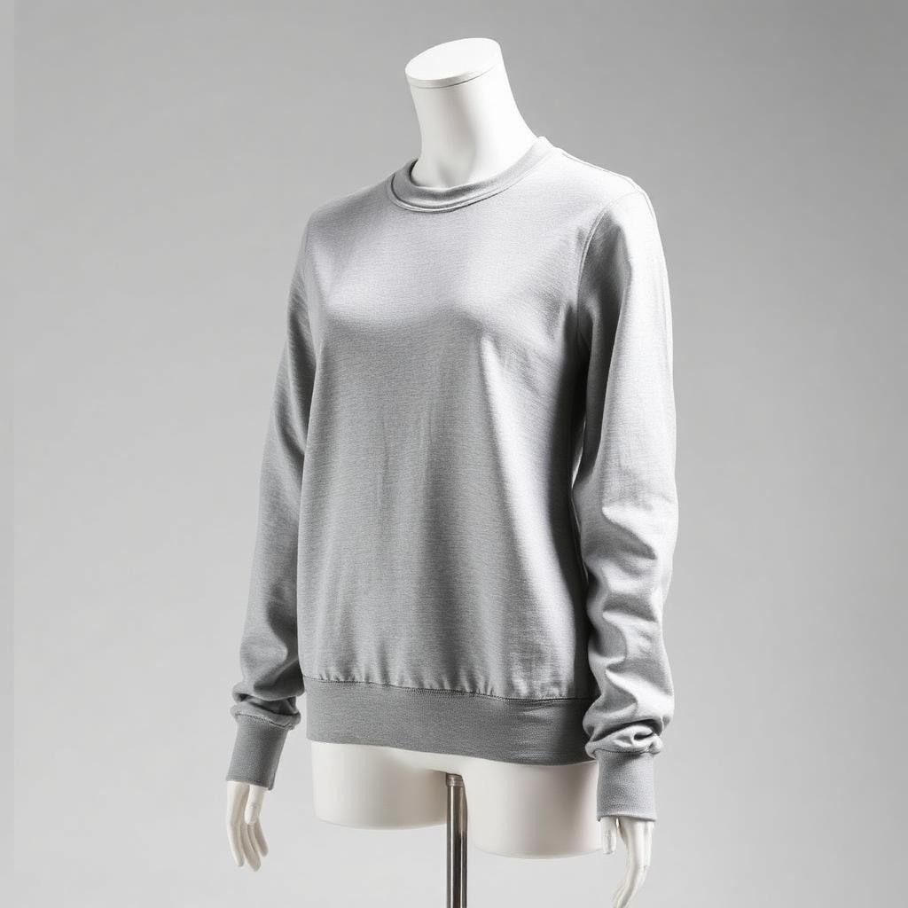 Sweatshirt — Heather Grey, Brushed Cotton