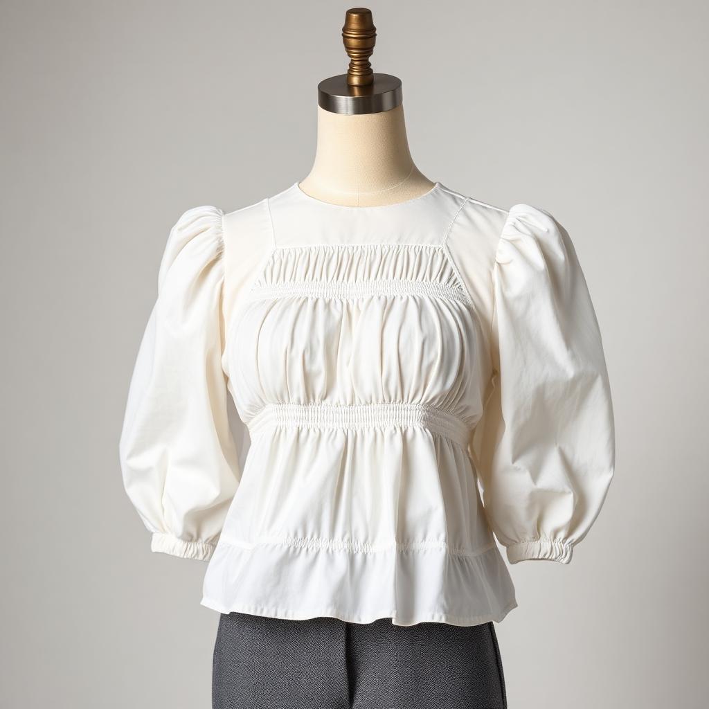 Top — Soft White, Cotton Poplin